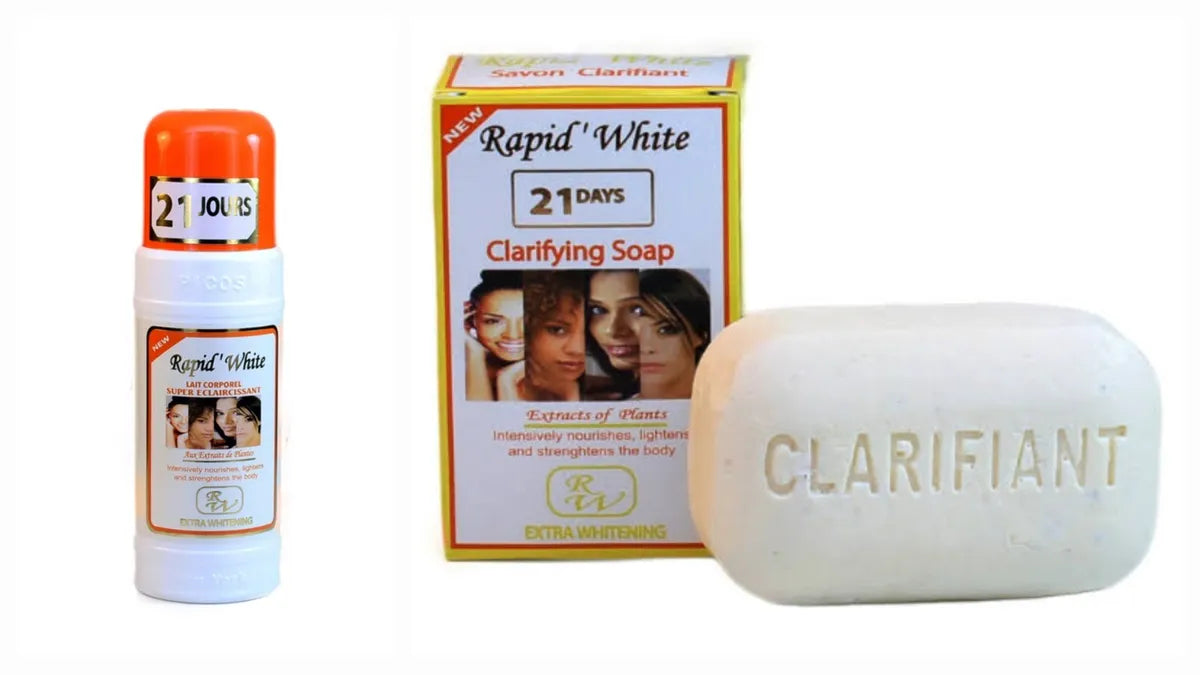 Rapid White Super Eclaircissant 21 Jours Body Lotion and Soap