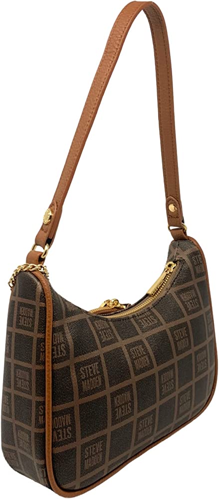 Steve Madden Cognac BPOWLA Bag Shoulder Bag Logo W/ Mini Coin Purse Money Purse