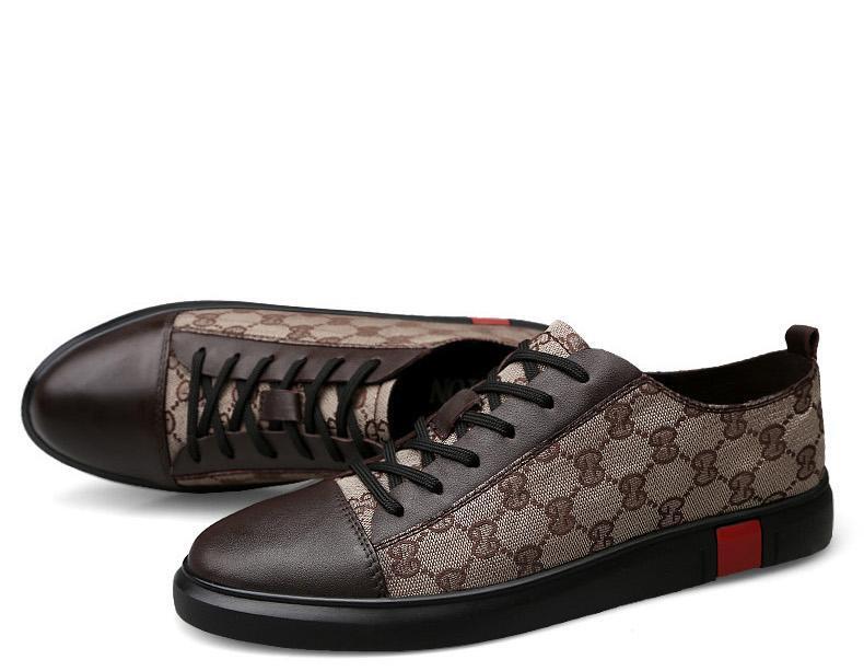 Gucci High Quality Leather Luxury Athletic Shoes