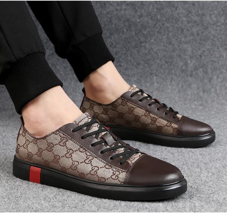 Gucci High Quality Leather Luxury Athletic Shoes