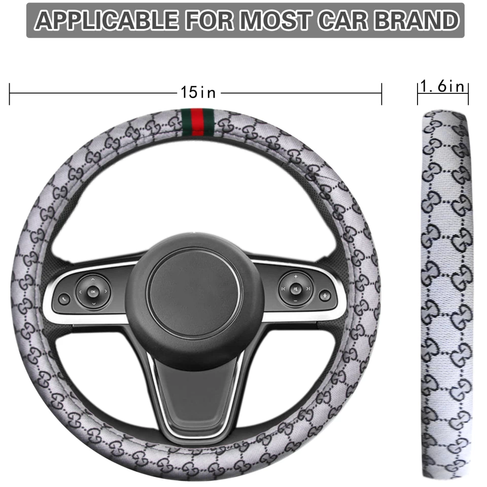 Gucci Steering Wheel Covers XFLQ921 Autoparts Car Accessories Designer Car  Supplies