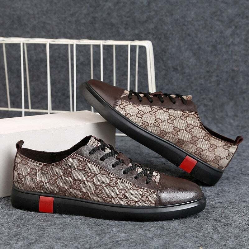 Gucci High Quality Leather Luxury Athletic Shoes